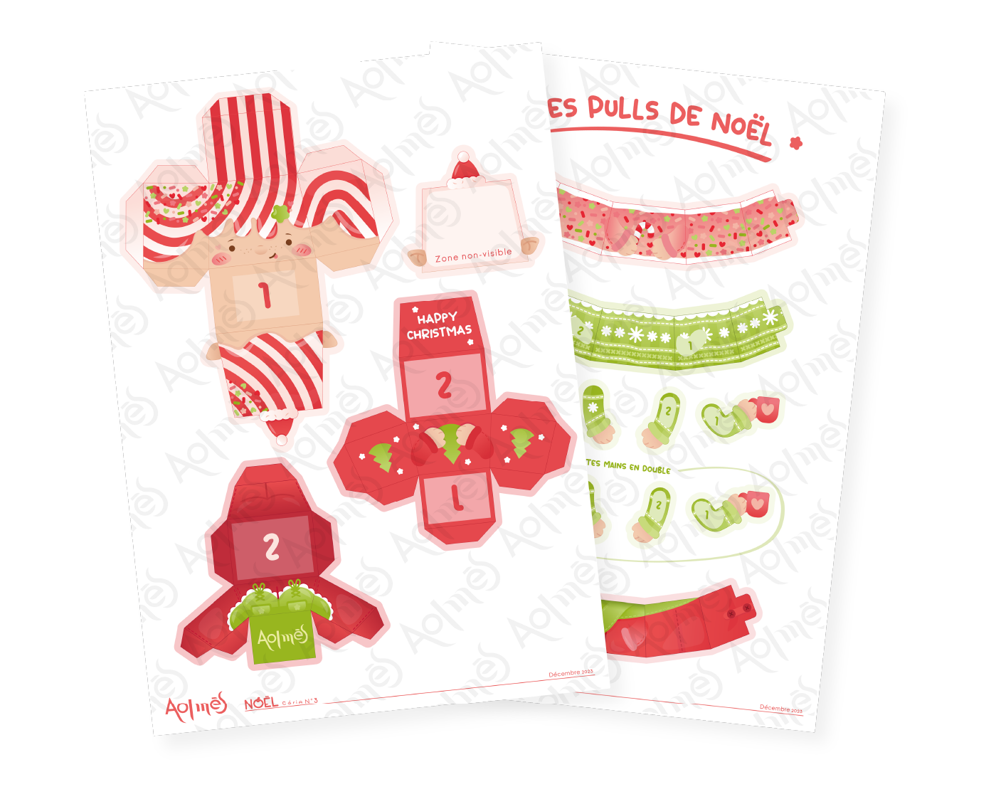 Aolmès Noël 2023 Elfe Ansel rouge 5