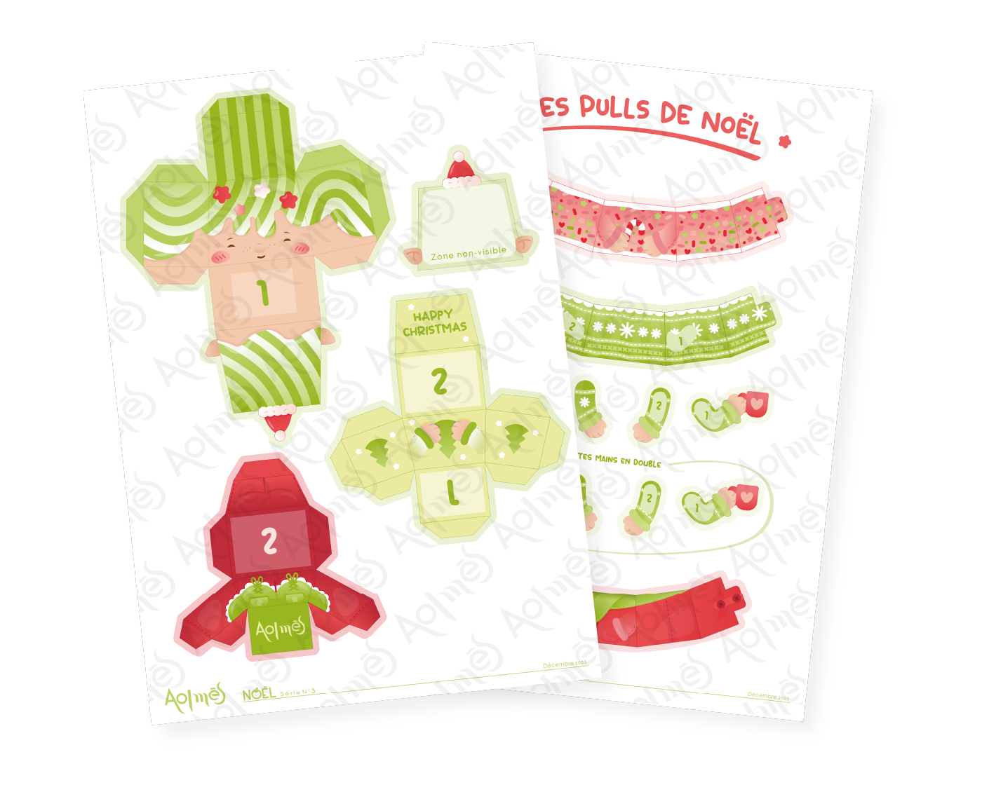 Aolmès Noël 2023 Elfe Ansel vert 5