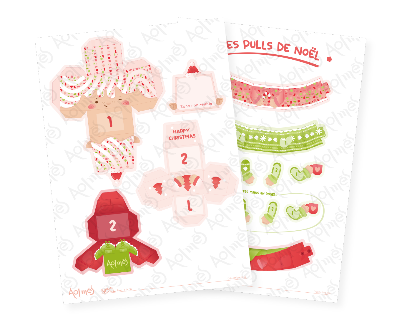 Aolmès Noël 2023 Elfe Ansel rose 5