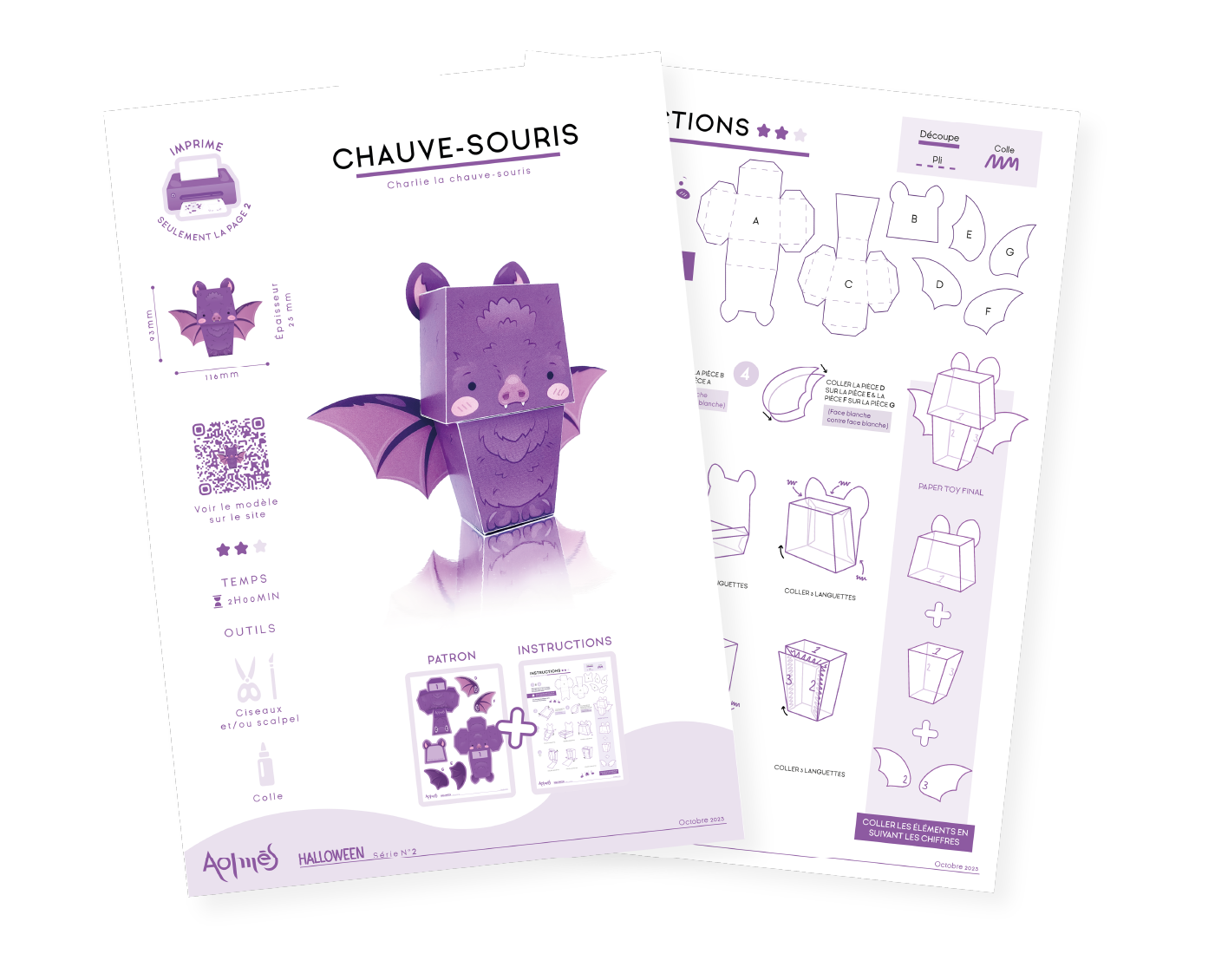 Aolmès Halloween 2023 Chauve-souris Charlie 6