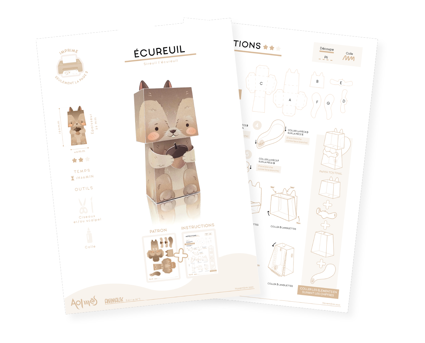 Aolmès Animaux Écureuil Sireuil 6