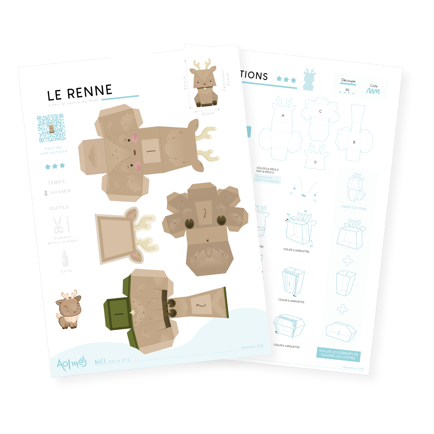 Aolmès Noël 2022 Renne Eden 3