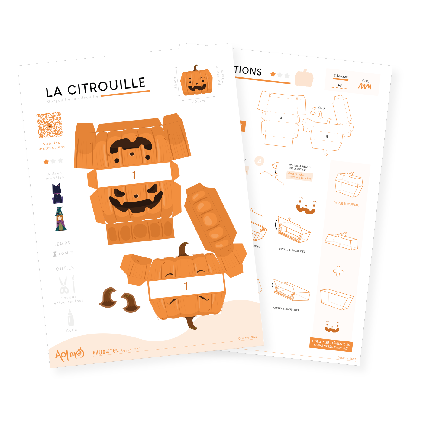Aolmès Halloween 2022 Citrouille Gargouille 3