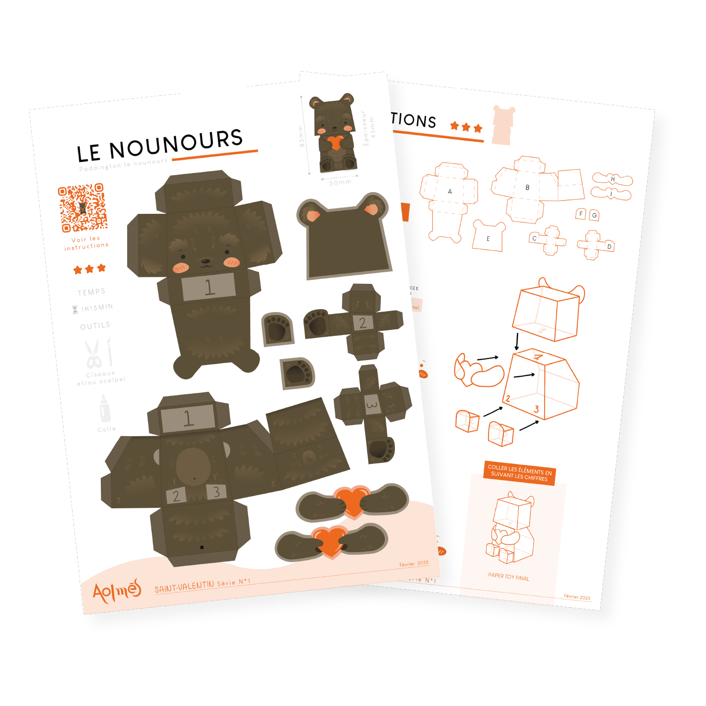 Aolmès Saint-Valentin Nounours Paddington 3